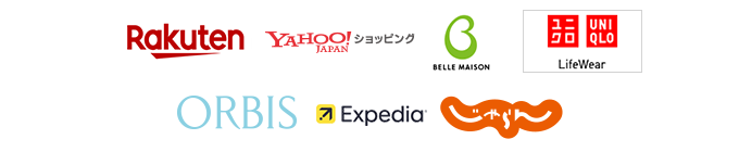 Rakuten YAHOO!VbsO BELL MAISON UNIQULO ORBIS  Expedia